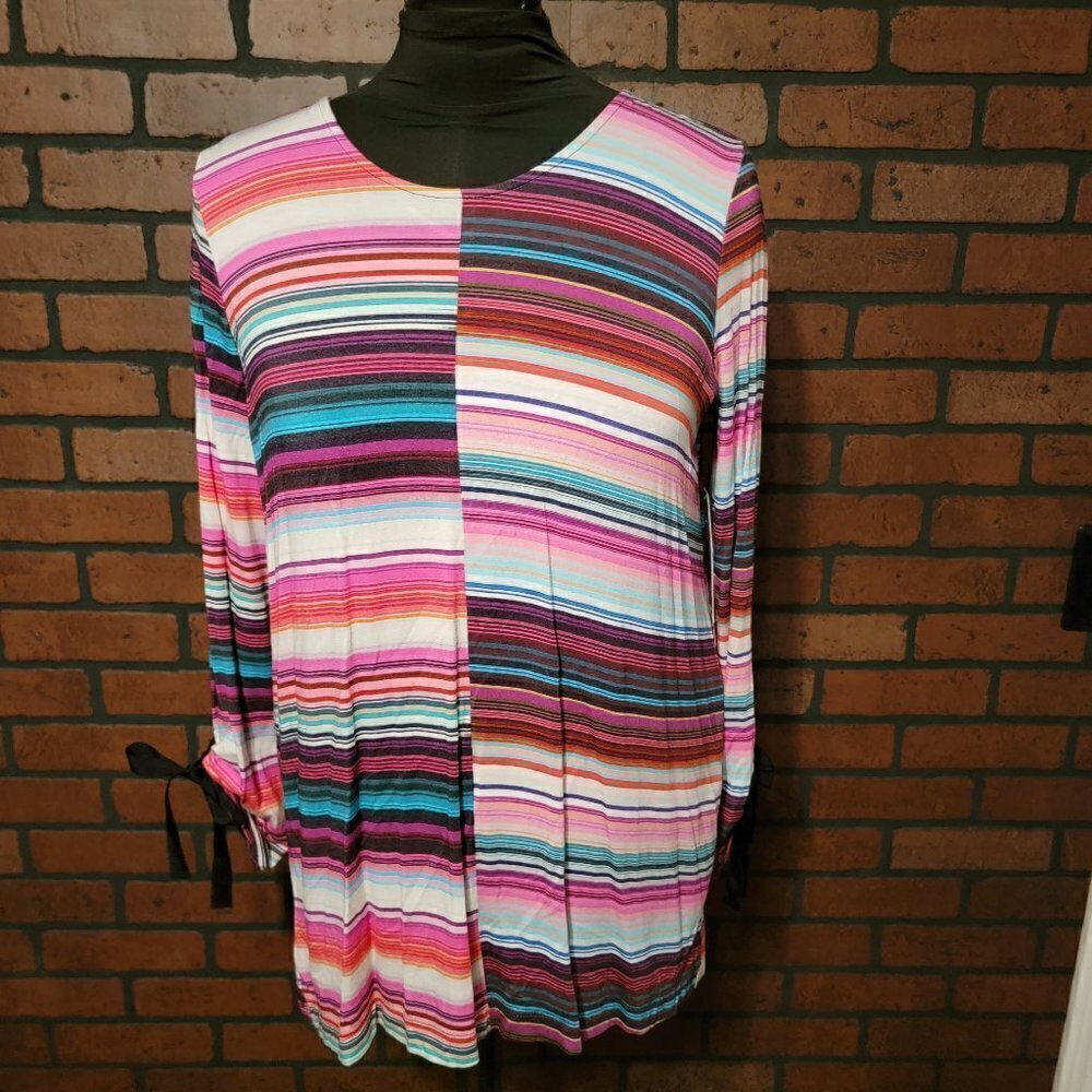 NWT Sharon Young Mixed Material Tunic.